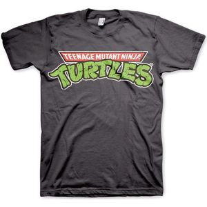 Teenage Mutant Ninja Turtles TMNT Classic Logo Heren T-shirt - donkergrijs - M