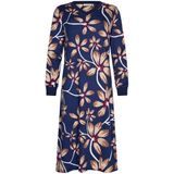 Pastunette Premium - Nachthemd - Blauw - Midnight Bloom - Katoen - Interlock