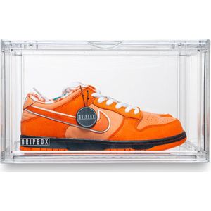 Dripbox - Sneakerbox Acryl | Sneaker Crate Acryl | Sneaker Box | Schoenenopberger | Sneakerbox | Schoenenkast | Sneaker opbergsysteem | Sneakercrate | Met magnetische sluiting | Doorzichtig Acryl | Acrylic Acrylic Clear