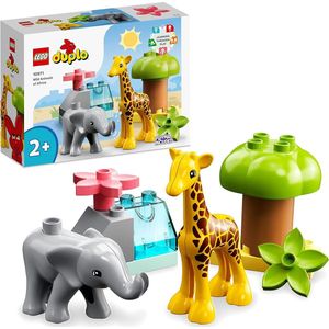 Speelgoed voor Peuters en Kinderen vanaf 2 Jaar met Safari Poppetjes, Zoals een Baby Olifant, Leerzaam Cadeau voor Jongens en Meisjes