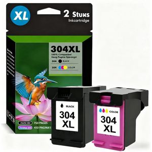 304XL Ink cartridge,Compatibel met HP Deskjet & HP Envy Serie, Hoog Pagina Opbrengst 750+450 Pagina's