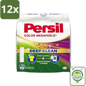 Persil Waspoeder Megaperls Color 17 Wasbeurten 1,02 kg - Voordeelverpakking - 12 stuks - Waspoeder - Gekleurde was