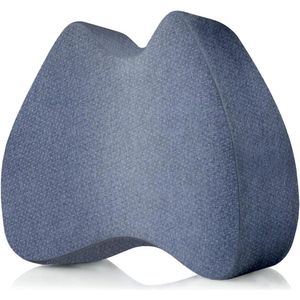 Kniekussen voor zijslapers - ergonomisch beenkussen met thermo-overtrek voor pijnvrije slaap - orthopedisch steunkussen visco-elastisch traagschuim - sneldrogend en ademend.