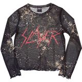 Slayer - Scratchy Logo Crop top - 2XL - Zwart