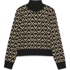 VERO MODA - VMARIA ART LS HIGH-NECK - Gebreide Pullover - Dames