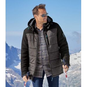 ATLAS FOR MEN - Tweekleurige gewatteerde winterjas - Heren - Verkrijgbaar in grote maten - 4XL