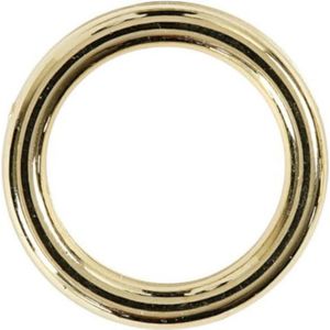 Creotime Kunststof Ring 15 Mm Goud 25 Stuks