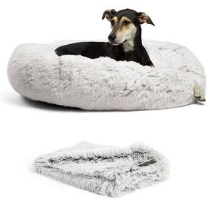 Outward Hound Donut Shag bed - hondenkussen - diameter 76 cm -