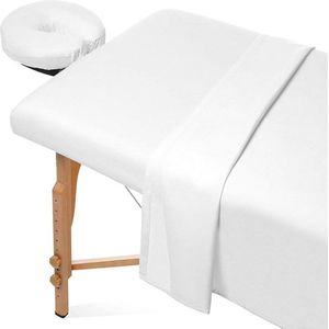 Zylo® Massagetafel Hoeslaken - Massagetafel - Massagetafel Inklapbaar - ‎ 30 x 20 x 7.5 cm - Wit