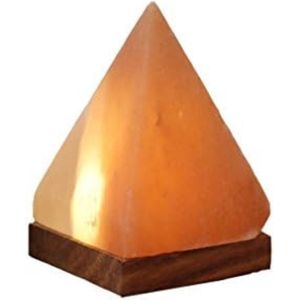 Zoutlamp Himalayazout - Zoutlamp Nachtlampje - Himalaya Zoutlamp - Zoutsteen Lamp - Oranje, ca. 7 x 7 x 11 cm, 2 stuks