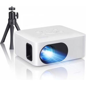 MMP® Draagbare beamer - Beamer - Projector - Mini Beamer - Wit - 15cm x 12cm x 7cm