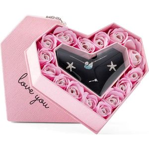 Zeepbloemen Hartvormige doos Luxe productcadeau