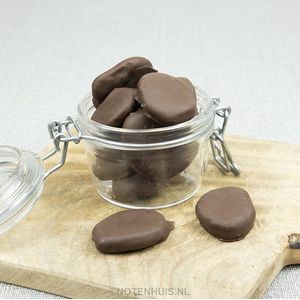 Minuz! Chocolade - Abrikozen met suikervrije chocolade - melk - 200 gram