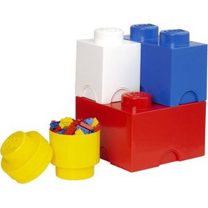 4-delige opbergdozenset LEGO-blokjes - Polypropyleen - LEGO