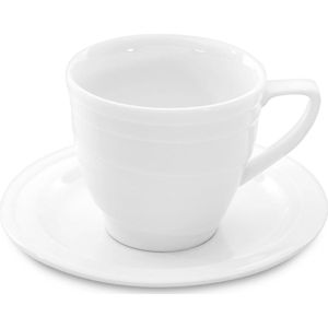 Medium Koffiekopje & schoteltje, Wit - Porselein - BergHOFF|Hotel Line