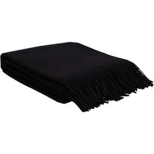 WOOOL® | Wollen Plaid | MERINO COLOR (Zwart) | 140x200cm | 100% Merino Wol | Deken