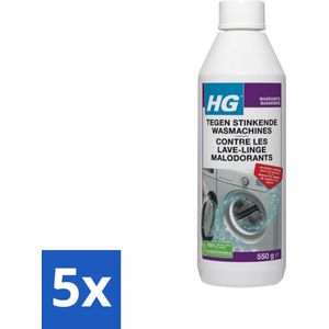 HG - Tegen Stinkende Was - Verwijdert Aanslag Door Vuil & Zeep - 550 g - Bulkverpakking - 5 stuks