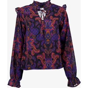 TwoDay dames blouse met paisley print - Zwart - Maat XS
