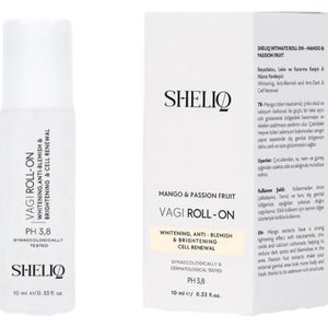 Sheliq Vagi Genital Area Roll-On met Mango & Passievrucht - Whitening & Anti-Blemish, Roll-On Tegen Donkere Vlekken, Verhelderend & Hydraterend, Ph 3,8 - Vegan & Dermatologisch Getest - 10 ml