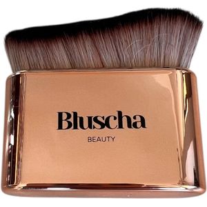 Bluscha® - Luxe Tanning Brush - Rosé - Body - Face - Zelfbruiner Kwast - Foundation Applicatie - Gezicht Lichaam - Vegan - Borstel - Applicator - Blending - Self Tanning - Bronzing - Mousse - Creme - Zelf Bruiner - Self Tan - Egaal Bruinen - Spraytan