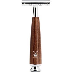 MÜHLE RYTMO Scheermes - Gesloten Kam - Gestoomd Essenhout - Chroom