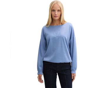 Tom Tailor - 1044248 - Sweatshirt - Blauw - Met Borduursel