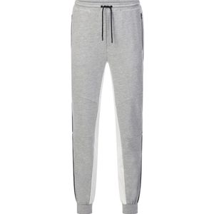 DORIETTA - Sweatbroek - Lichtgrijs Melange - Elastische Band - Steekzakken