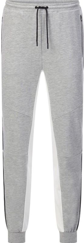 DORIETTA - Sweatbroek - Lichtgrijs Melange - Elastische Band - Steekzakken