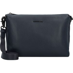 MANDARINA DUCK Leren Schoudertas Mellow Leather Crossover Bag Dress Blue Donkerblauw