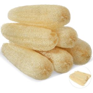 6 stuks - Natuurlijke Loofah - Spons - Geschikt voor Keukenvaatwas Lichaamsscrub - 11,8 inch (6 cm diameter)