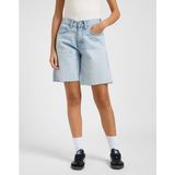 Lee Rider Loose Fit Korte Jeans Blauw 25 Vrouw