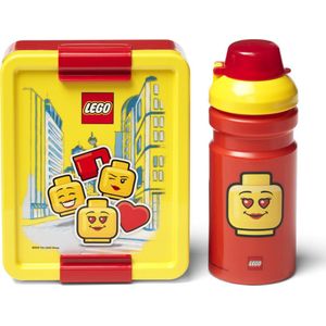 LEGO - Lunchset Iconic Girl, Rood