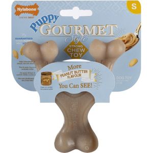 Nylabone Puppy Gourmet Wishbone Pindakaas Small