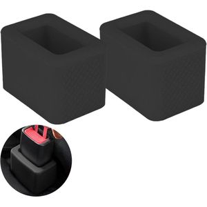 2 stuks Autogordel Slot Houders Zwart - Veiligheidsgordel Houder voor Gemakkelijk Vastklikken - Auto Accessoires.
