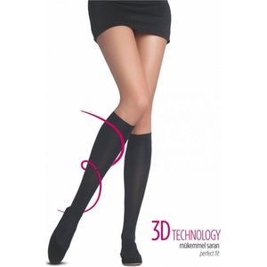 Penti Dames Kniekousen | Pantykousen | Pantykousjes Opaque Micro 70 Denier - ZWART - Maat One size