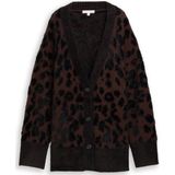 Tom Tailor Oversized vest met luipaardprint