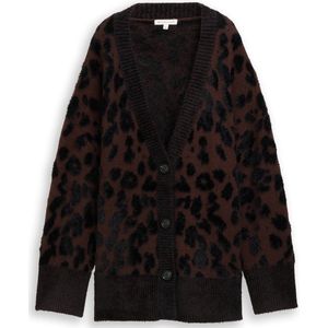 Tom Tailor Oversized vest met luipaardprint