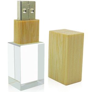 Ulticool - USB stick Glas Hout - 8 GB