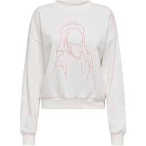 Only Trui Onlodessa O-neck Box Ub Swt 15353259 Cloud Dancer/w. Lady Dames Maat - M