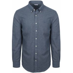 McGregor - Overhemd - Blauw - Flanel Melange