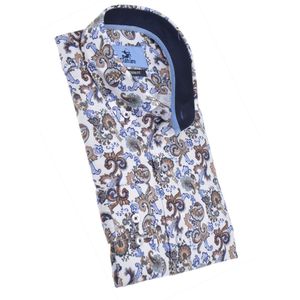 Ledûb modern fit price de Galles ruit bruin