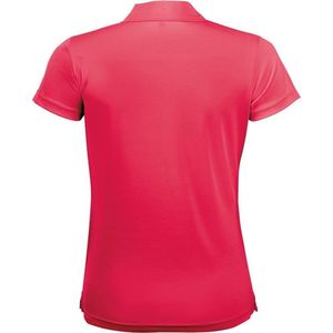 SOLS Dames/dames Performer korte mouw Pique Polo Shirt (Neon-koraal)