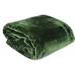 ELWAY Deken 160x210cm - Dik, Zacht & Warm - Donkergroen
