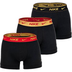 Set van 3 effen boxershorts Signature NIKE. Katoen materiaal. Maten XS. Zwart kleur