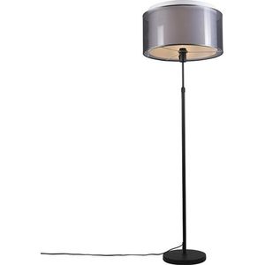 QAZQA Parte - Moderne Vloerlamp | Staande Lamp - 1 lichts - H 1630 mm - Zwart - Woonkamer | Slaapkamer | Keuken