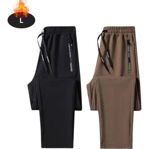 Livano Trainingsbroek Heren - Sportbroek - Trainingsbroek Lang - Trainingspak - Sportkleding - 2pc Zwart+Bruin - XS