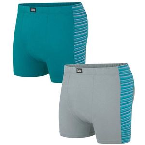 ATLAS FOR MEN - Set van 2 comfortabele stretchboxershorts - Heren - Verkrijgbaar in grote maten - L