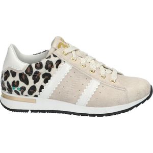 BunniesJR 221480-994 Meisjes Lage Sneakers - Beige/Print - Kunststof - Veters