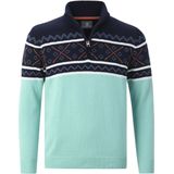 BJORNHOLM - Trui - Donkerblauw - Patroon