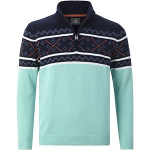 BJORNHOLM - Trui - Donkerblauw - Patroon